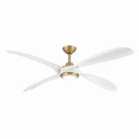 60" Ceiling Fan by Minka Aire - Mortyn Collection, Legacy Brass Finish - F698L-LBR/ALW
