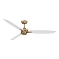 60" Ceiling Fan by Minka Aire - Rudolph Collection, Brushed Brass Finish - F728-BBR/ALW