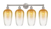 Four Light Bath Vanity by Innovations - Edison Collection, Brushed Satin Nickel Finish - 616-4W-SN-G484-7AM