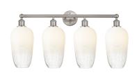 Four Light Bath Vanity by Innovations - Edison Collection, Brushed Satin Nickel Finish - 616-4W-SN-G484-7OP