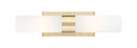 Two Light Bath Vanity by Innovations - Downtown Urban Collection, Champagne Bronze Finish - 617-2W-CB-G617-8WH