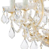 Six Light Mini Chandelier by Crystorama - Maria Theresa Collection, Gold Finish - 4405-GD-CL-S