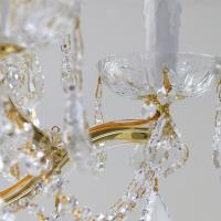 Six Light Mini Chandelier by Crystorama - Maria Theresa Collection, Gold Finish - 4405-GD-CL-S
