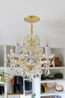 Six Light Mini Chandelier by Crystorama - Maria Theresa Collection, Gold Finish - 4405-GD-CL-S