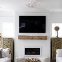 Six Light Semi Flush Mount by Crystorama - Paris Market Collection, Antique White Finish - 5316-AW