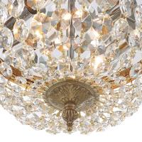 Two Light Flush Mount by Crystorama - Waltham Collection, Olde Brass Finish - 710-OB-CL-MWP