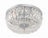 Three Light Flush Mount by Crystorama - Waltham Collection, Polished Chrome Finish - 714-CH-CL-MWP