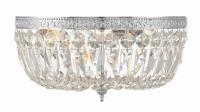 Three Light Flush Mount by Crystorama - Waltham Collection, Polished Chrome Finish - 714-CH-CL-MWP