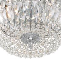 Three Light Flush Mount by Crystorama - Waltham Collection, Polished Chrome Finish - 714-CH-CL-MWP
