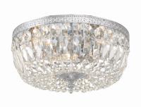 Three Light Flush Mount by Crystorama - Waltham Collection, Polished Chrome Finish - 714-CH-CL-MWP