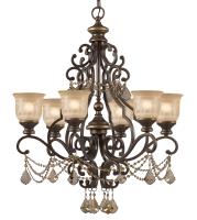 Six Light Chandelier by Crystorama - Norwalk Collection, Bronze Umber Finish - 7516-BU-GT-MWP