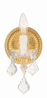 One Light Wall Sconce by Crystorama - Maria Theresa Collection, Gold Finish - 4471-GD-CL-MWP
