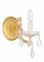One Light Wall Sconce by Crystorama - Maria Theresa Collection, Gold Finish - 4471-GD-CL-MWP