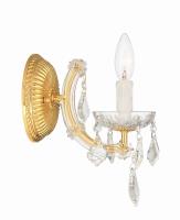 One Light Wall Sconce by Crystorama - Maria Theresa Collection, Gold Finish - 4471-GD-CL-MWP