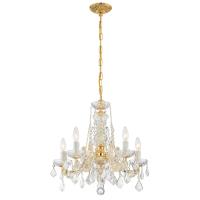 Five Light Mini Chandelier by Crystorama - Maria Theresa Collection, Gold Finish - 4476-GD-CL-S