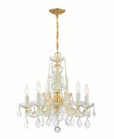 Five Light Mini Chandelier by Crystorama - Maria Theresa Collection, Gold Finish - 4476-GD-CL-S