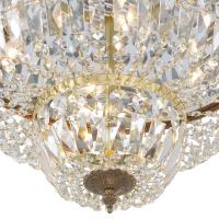 Four Light Flush Mount by Crystorama - Waltham Collection, Olde Brass Finish - 718-OB-CL-MWP