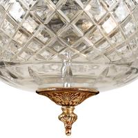 Two Light Flush Mount by Crystorama - Radley Collection, Olde Brass Finish - 117-10-OB
