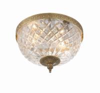 Two Light Flush Mount by Crystorama - Radley Collection, Olde Brass Finish - 117-10-OB