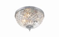 Three Light Flush Mount by Crystorama - Radley Collection, Polished Chrome Finish - 117-12-CH