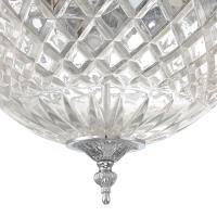 Three Light Flush Mount by Crystorama - Radley Collection, Polished Chrome Finish - 117-12-CH