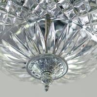 Two Light Flush Mount by Crystorama - Radley Collection, Polished Chrome Finish - 117-8-CH