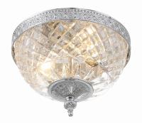 Two Light Flush Mount by Crystorama - Radley Collection, Polished Chrome Finish - 117-8-CH