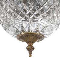 Two Light Flush Mount by Crystorama - Radley Collection, Olde Brass Finish - 117-8-OB