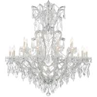 25 Light Chandelier by Crystorama - Maria Theresa Collection, Polished Chrome Finish - 4424-CH-CL-MWP