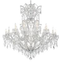 25 Light Chandelier by Crystorama - Maria Theresa Collection, Polished Chrome Finish - 4424-CH-CL-MWP