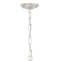 Four Light Mini Chandelier by Crystorama - Paris Market Collection, Antique White Finish - 5024-AW-CL-MWP