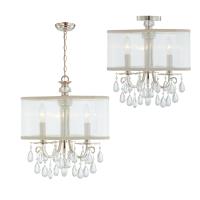 Three Light Mini Chandelier by Crystorama - Hampton Collection, Polished Chrome Finish - 5623-CH