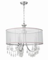 Five Light Chandelier by Crystorama - Hampton Collection, Polished Chrome Finish - 5625-CH