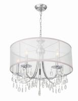 Five Light Chandelier by Crystorama - Hampton Collection, Polished Chrome Finish - 5625-CH