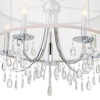 Five Light Chandelier by Crystorama - Hampton Collection, Polished Chrome Finish - 5625-CH