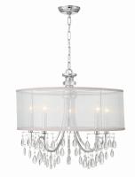 Five Light Chandelier by Crystorama - Hampton Collection, Polished Chrome Finish - 5625-CH