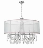 Eight Light Chandelier by Crystorama - Hampton Collection, Polished Chrome Finish - 5628-CH