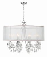 Eight Light Chandelier by Crystorama - Hampton Collection, Polished Chrome Finish - 5628-CH