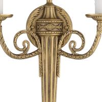 Two Light Wall Sconce by Crystorama - Loxley Collection, Matte Brass Finish - 662-MB