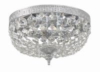 Two Light Flush Mount by Crystorama - Waltham Collection, Polished Chrome Finish - 710-CH-CL-MWP