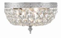 Two Light Flush Mount by Crystorama - Waltham Collection, Polished Chrome Finish - 710-CH-CL-MWP