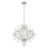 Six Light Mini Chandelier by Crystorama - Maria Theresa Collection, Polished Chrome Finish - 4405-CH-CL-S