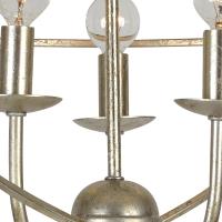 Three Light Mini Chandelier by Crystorama - Solaris Collection, Olde Silver Finish - 9225-OS
