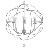 Six Light Chandelier by Crystorama - Solaris Collection, Olde Silver Finish - 9226-OS