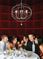 Six Light Chandelier by Crystorama - Solaris Collection, Olde Silver Finish - 9226-OS