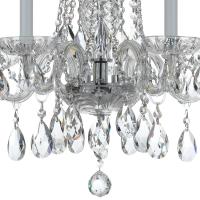 Five Light Mini Chandelier by Crystorama - Traditional Crystal Collection, Polished Chrome Finish - 1061-CH-CL-MWP