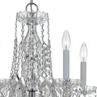 Five Light Mini Chandelier by Crystorama - Traditional Crystal Collection, Polished Chrome Finish - 1061-CH-CL-MWP