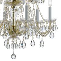 12 Light Chandelier by Crystorama - Traditional Crystal Collection, Polished Brass Finish - 1137-PB-CL-MWP