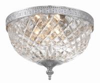 Two Light Flush Mount by Crystorama - Radley Collection, Polished Chrome Finish - 117-10-CH