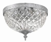 Two Light Flush Mount by Crystorama - Radley Collection, Polished Chrome Finish - 117-10-CH